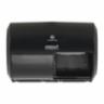 Compact Side-By-Side Coreless Bathroom Tissue Dispenser, Black