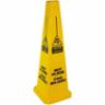 23816 36" Four-Sided "Caution Wet Floor" Sign English & Spanish