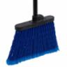 Duo-Sweep Flagged Warehouse Broom With 48" Metal Threaded Handle, Blue