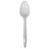 Medium Weight White Plastic Spoons