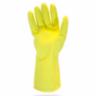 12" Small Yellow Flock Lined Latex Gloves