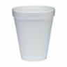 10oz White Styrofoam Cups