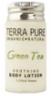 Terra Pure Green Tea Lotion, 1.2oz. Bottle
