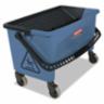Rubbermaid Microfiber Finish Bucket with Wringer, Blue