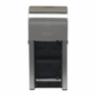 Compact Vertical Double Roll Coreless Bathroom Tissue Dispenser, Stainless Steel