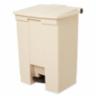 Rubbermaid Legacy 18 Gal Step-On Container, Beige