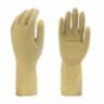 Gloves, Canners Gloves, Amber Color, Natural Rubber Unlined, Embossed Palm 18 Mil, Size Large, 12 pairs/bag  12 bags/case