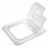 60CWLN135 Camwear Food Pan Notched FlipLid Cover - 1/6 Size Clear