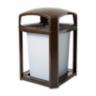 Landmark Series Classic Container 35GL, Dome Top Frame with Rigid Liner, Sable