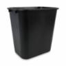 Boardwalk Soft-Sided Plastic Wastebasket 28 QT, Black