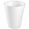 8oz White Styrofoam Cups