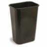 Rectangle Plastic Wastebasket 41 1/4 QT, Black