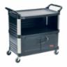Xtra Equipment Utility Cart with Lockable Doors, Enclosed on 3 Side