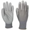 Polyurethane Coated Nylon Knit Gloves, Gray, Large