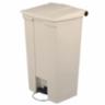 Rubbermaid Legacy 23 Gal Mobile Step-On Container, Beige