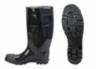 Size 7 Black, 16" PVC Boots Plain Toe
