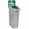 Slim Jim Recycling Station 1-Stream 23 Gal, Compost, Green
