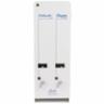 Impact Naturelle J6-RC Dual Dispenser, 25 Cent Coin or Free Mechanism, White