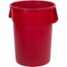 Bronco 44 Gallon Round Waste Bin Trash Container, Red