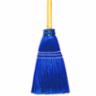 Maintex Synthetic Lobby Broom with 30" Wood Handle, Blue