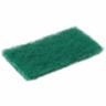 Scrubble 96-050 6" x 3.5" General Purpose Scouring Pad, Green