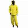 3-Piece PVC Yellow Rain Suit, Medium
